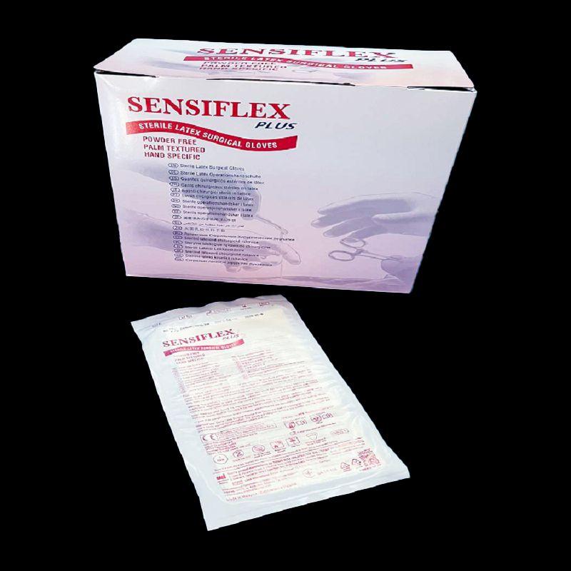 Sensiflex plus,Стерильні латексні хірургічні рукавички неопудрені р. 7.0